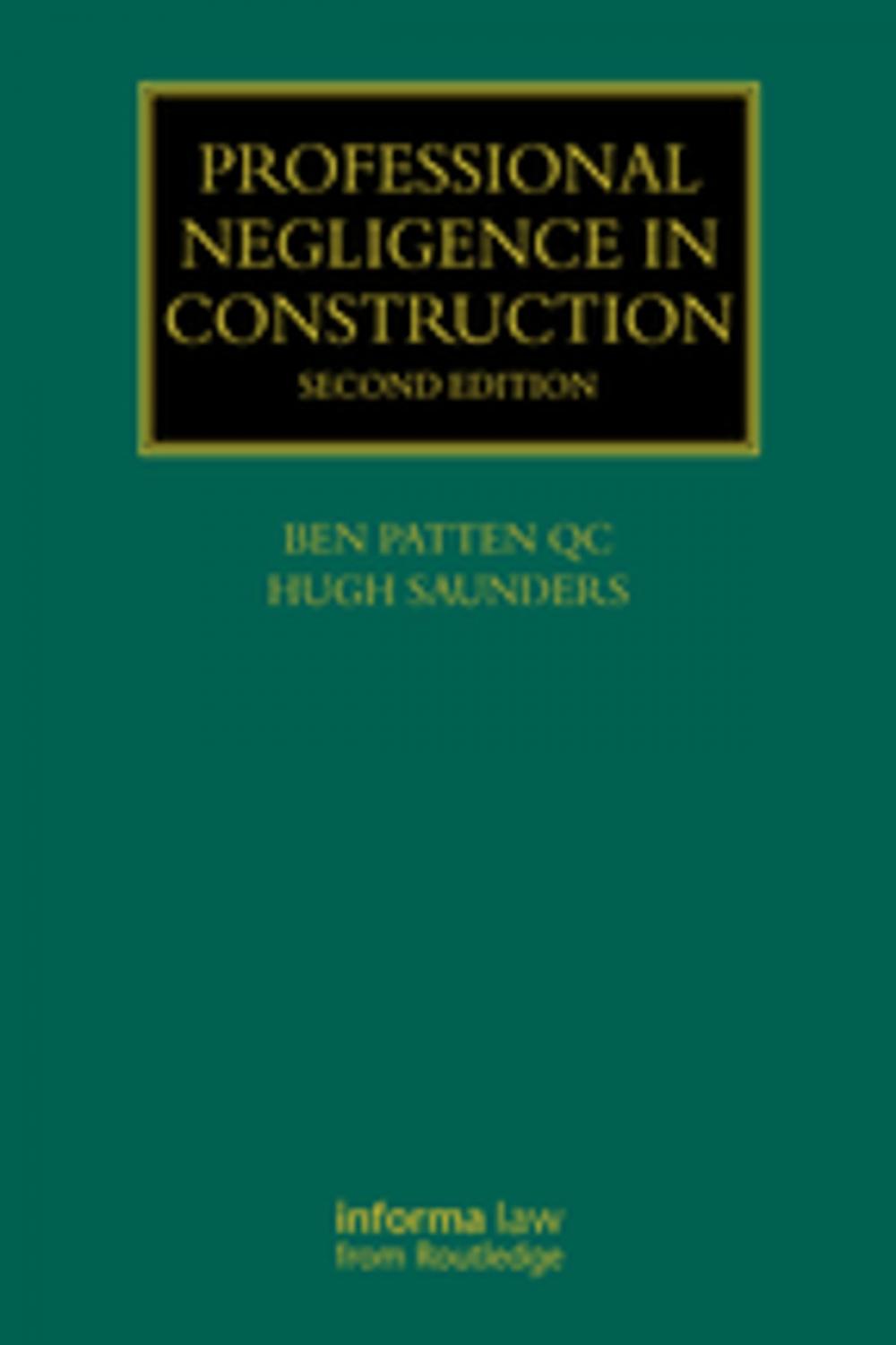 Big bigCover of Professional Negligence in Construction