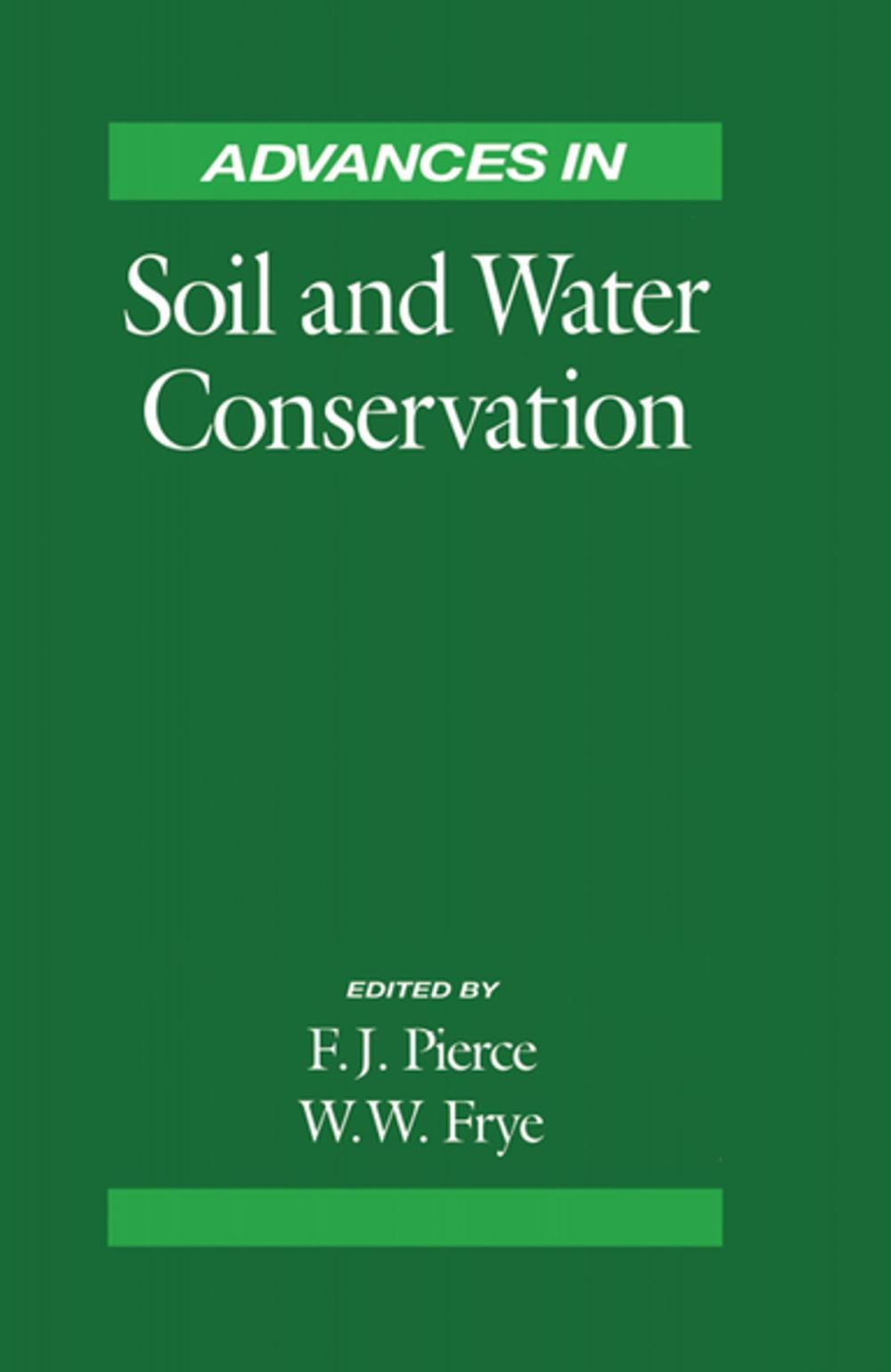 Big bigCover of Advances in Soil and Water Conservation