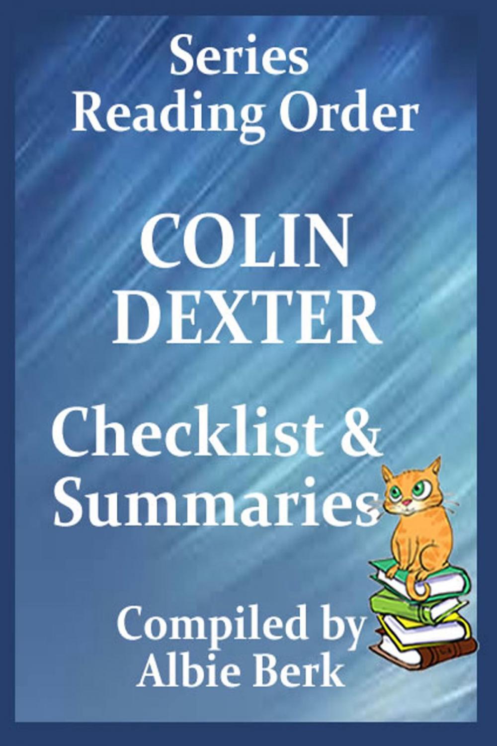 Big bigCover of Colin Dexter: Best Reading Order - with Summaries & Checklist