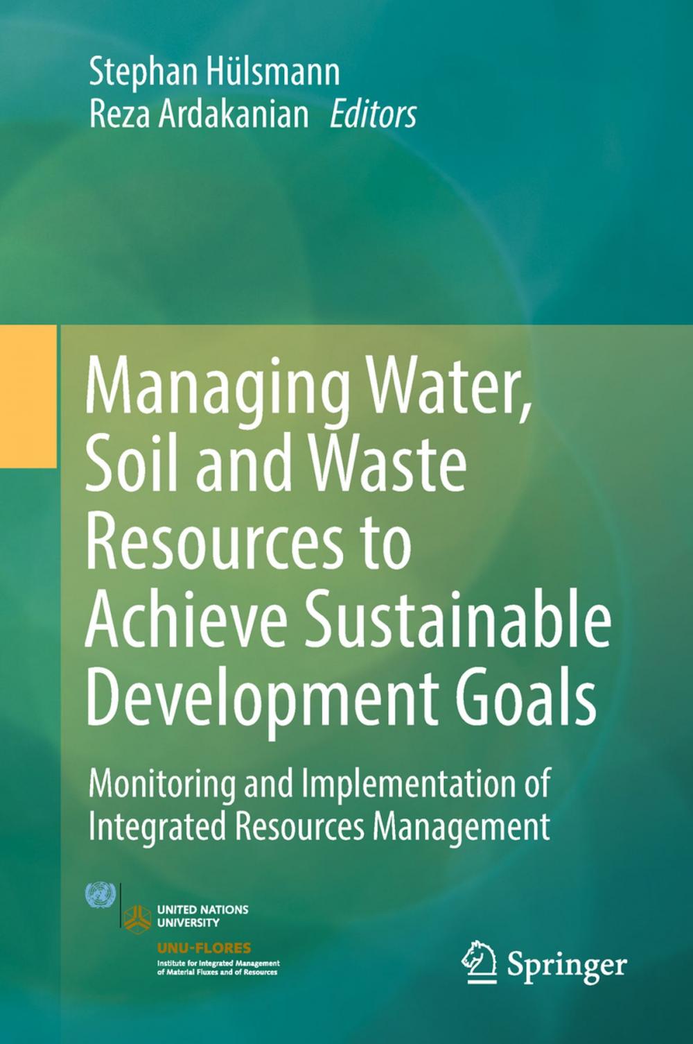 Big bigCover of Managing Water, Soil and Waste Resources to Achieve Sustainable Development Goals