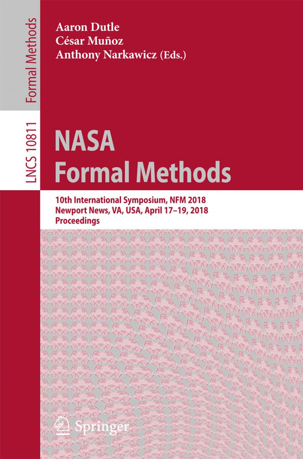 Big bigCover of NASA Formal Methods