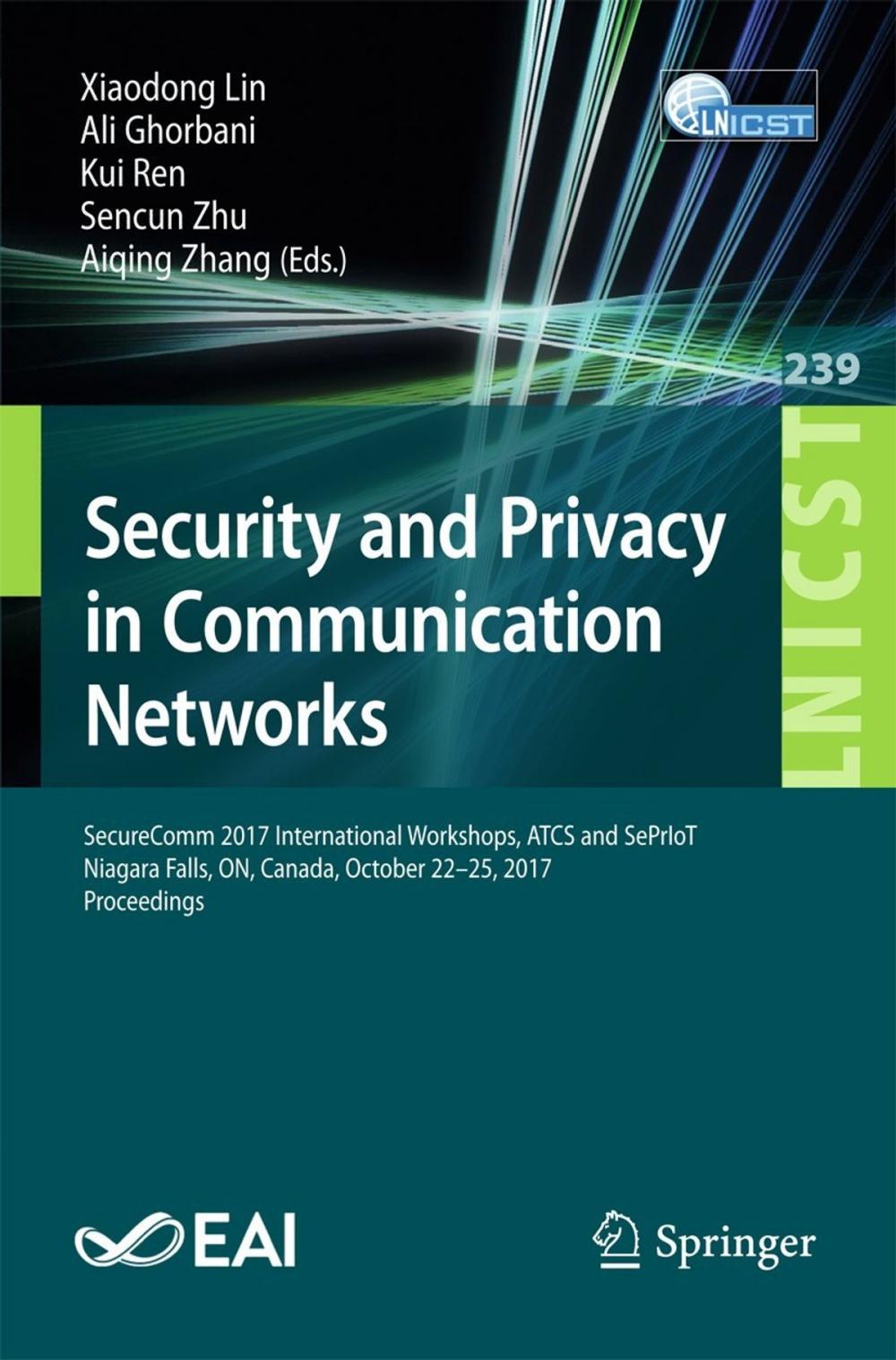 Big bigCover of Security and Privacy in Communication Networks