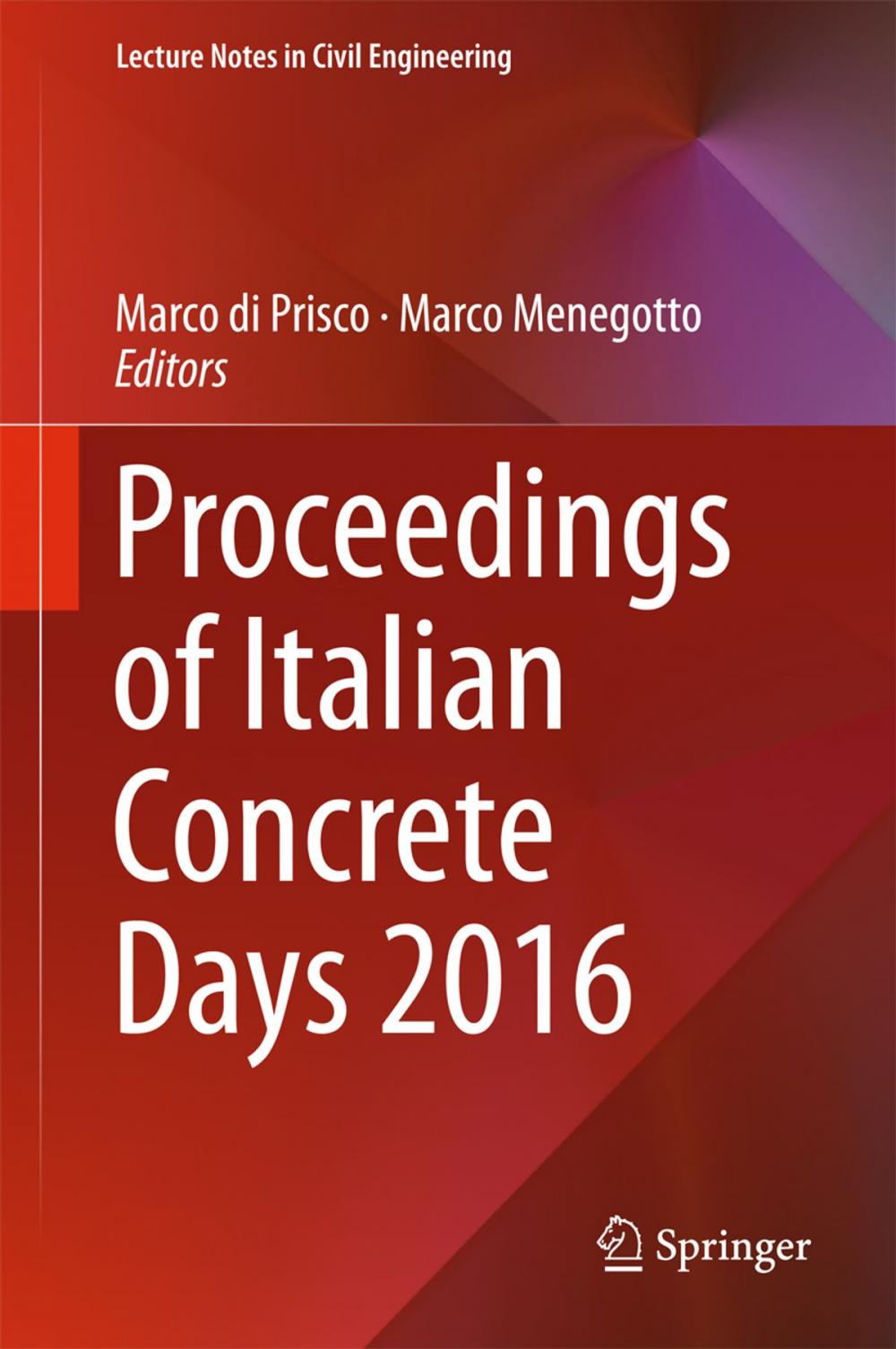 Big bigCover of Proceedings of Italian Concrete Days 2016