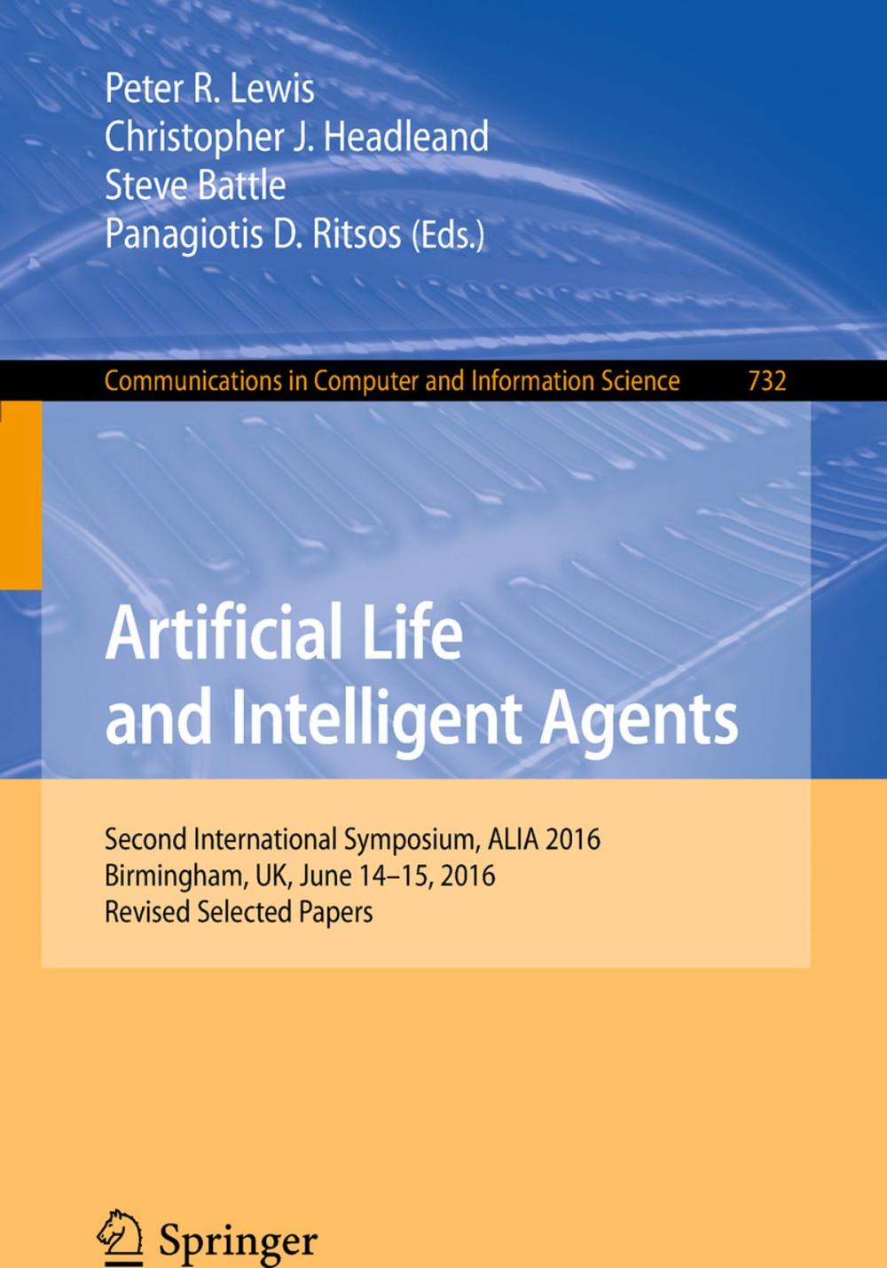 Big bigCover of Artificial Life and Intelligent Agents