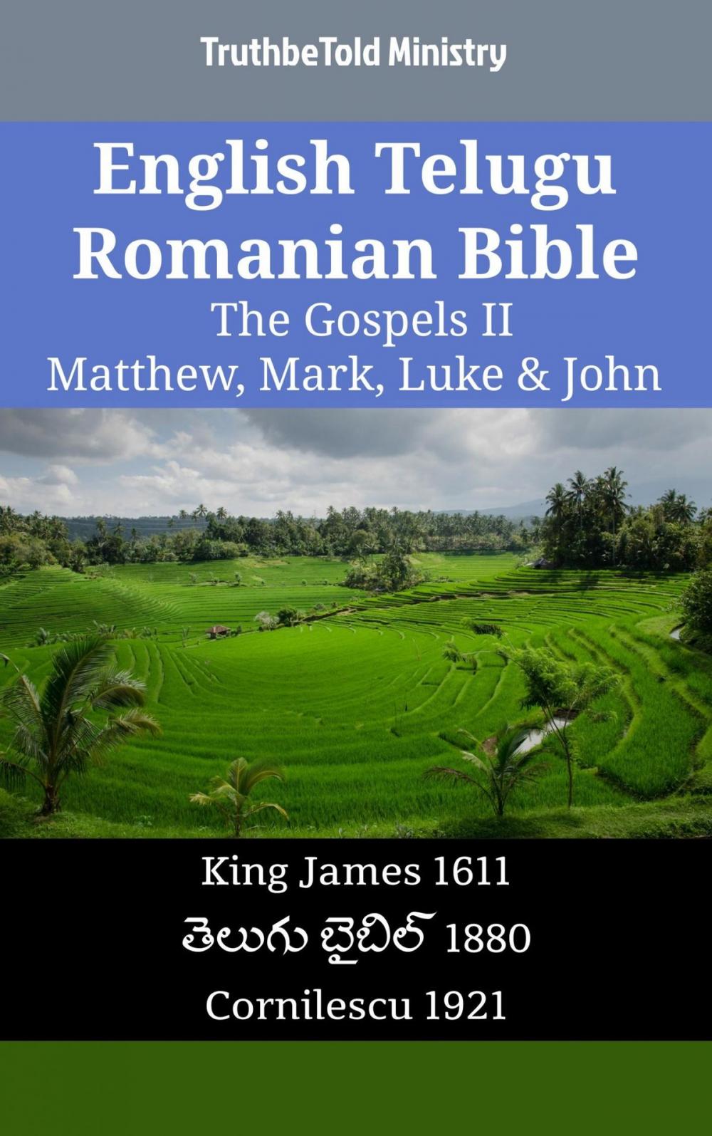 Big bigCover of English Telugu Romanian Bible - The Gospels II - Matthew, Mark, Luke & John