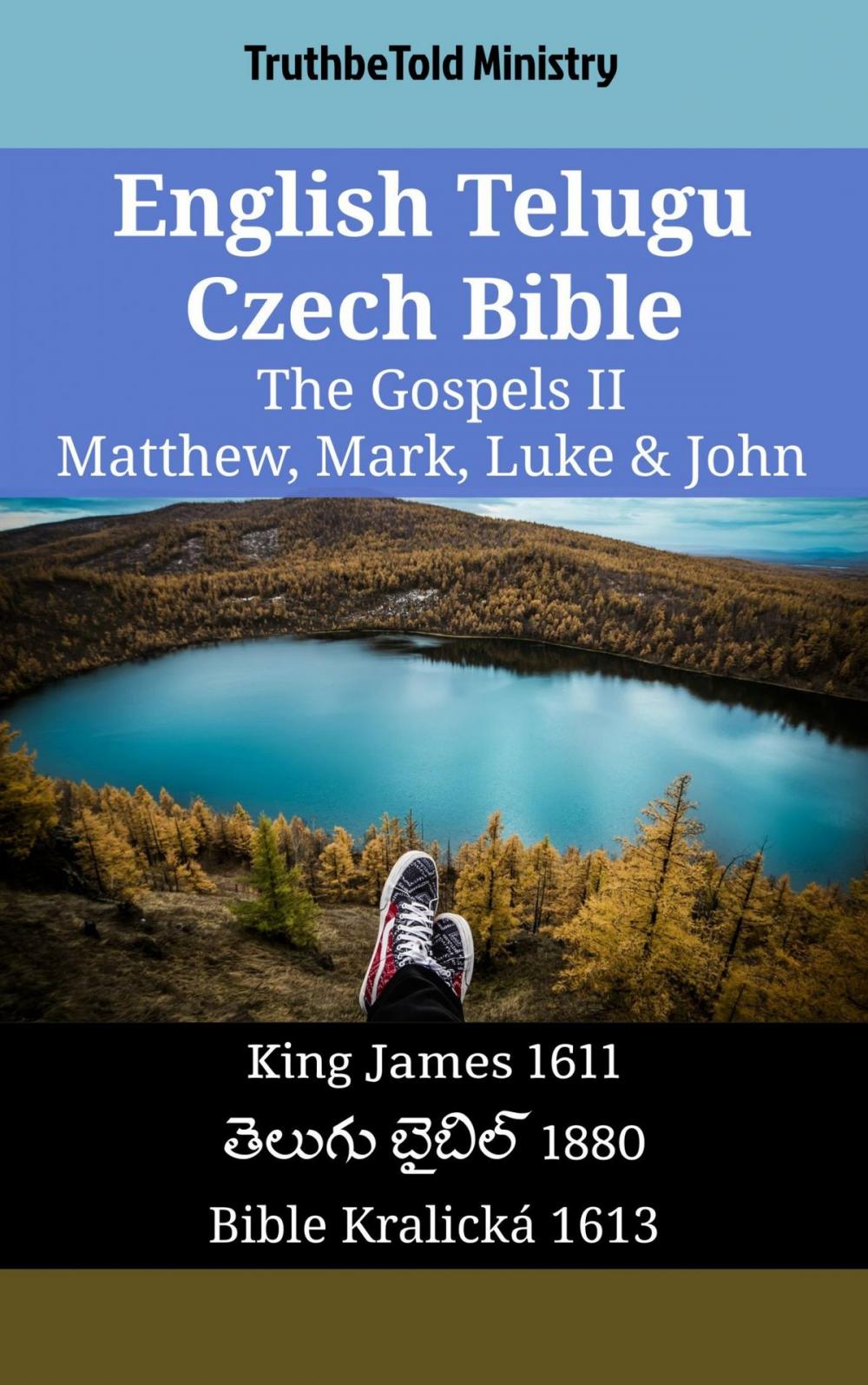 Big bigCover of English Telugu Czech Bible - The Gospels II - Matthew, Mark, Luke & John