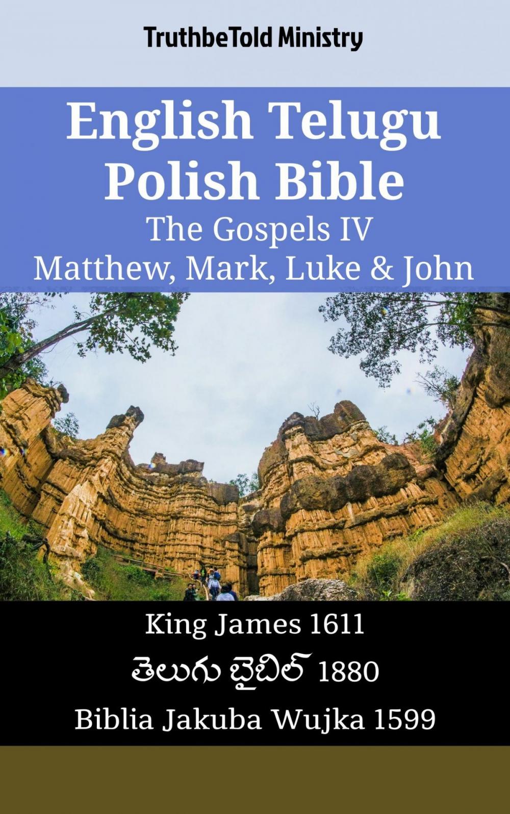 Big bigCover of English Telugu Polish Bible - The Gospels IV - Matthew, Mark, Luke & John