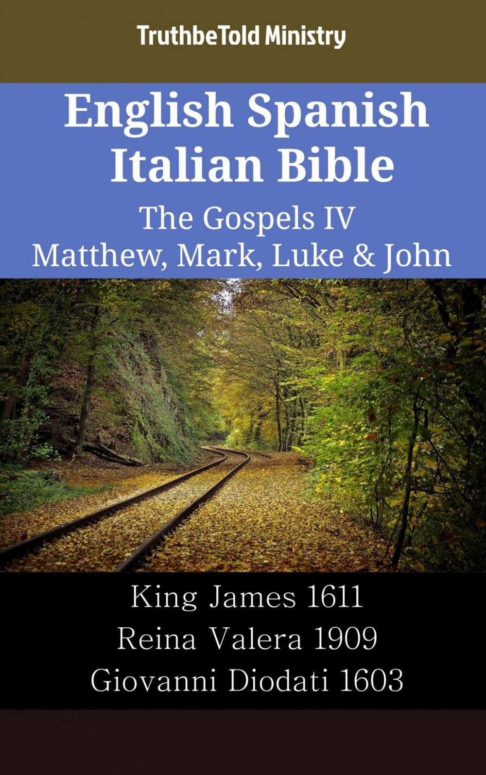 Big bigCover of English Spanish Italian Bible - The Gospels IV - Matthew, Mark, Luke & John