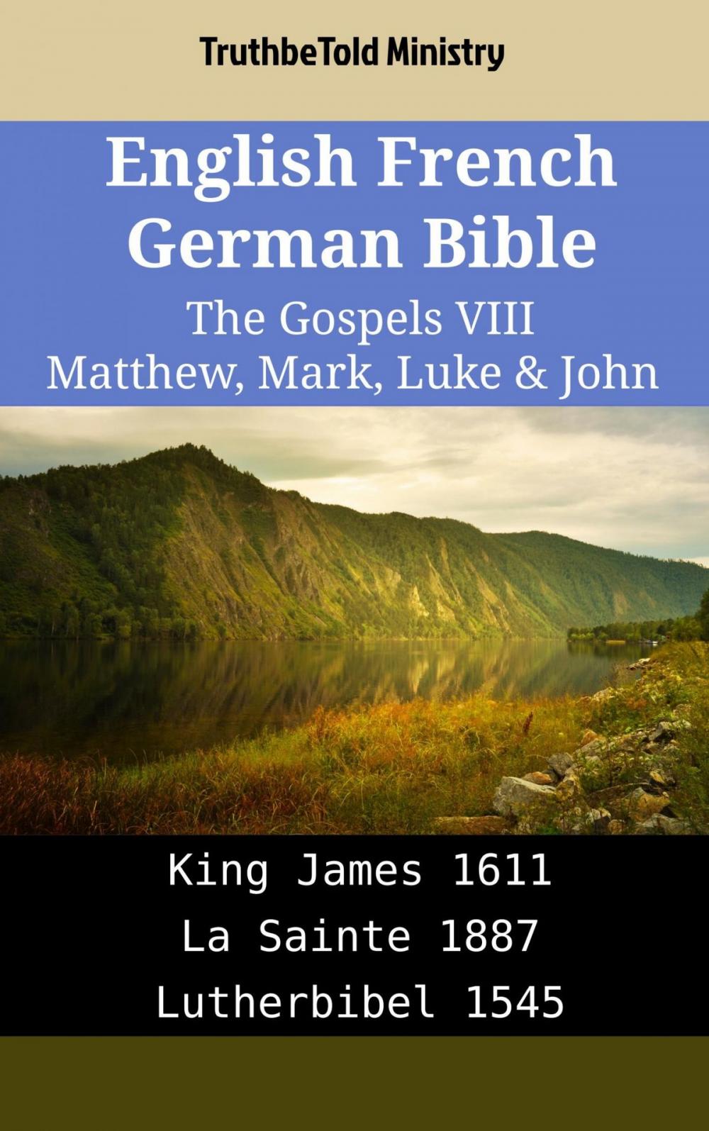 Big bigCover of English French German Bible - The Gospels VIII - Matthew, Mark, Luke & John