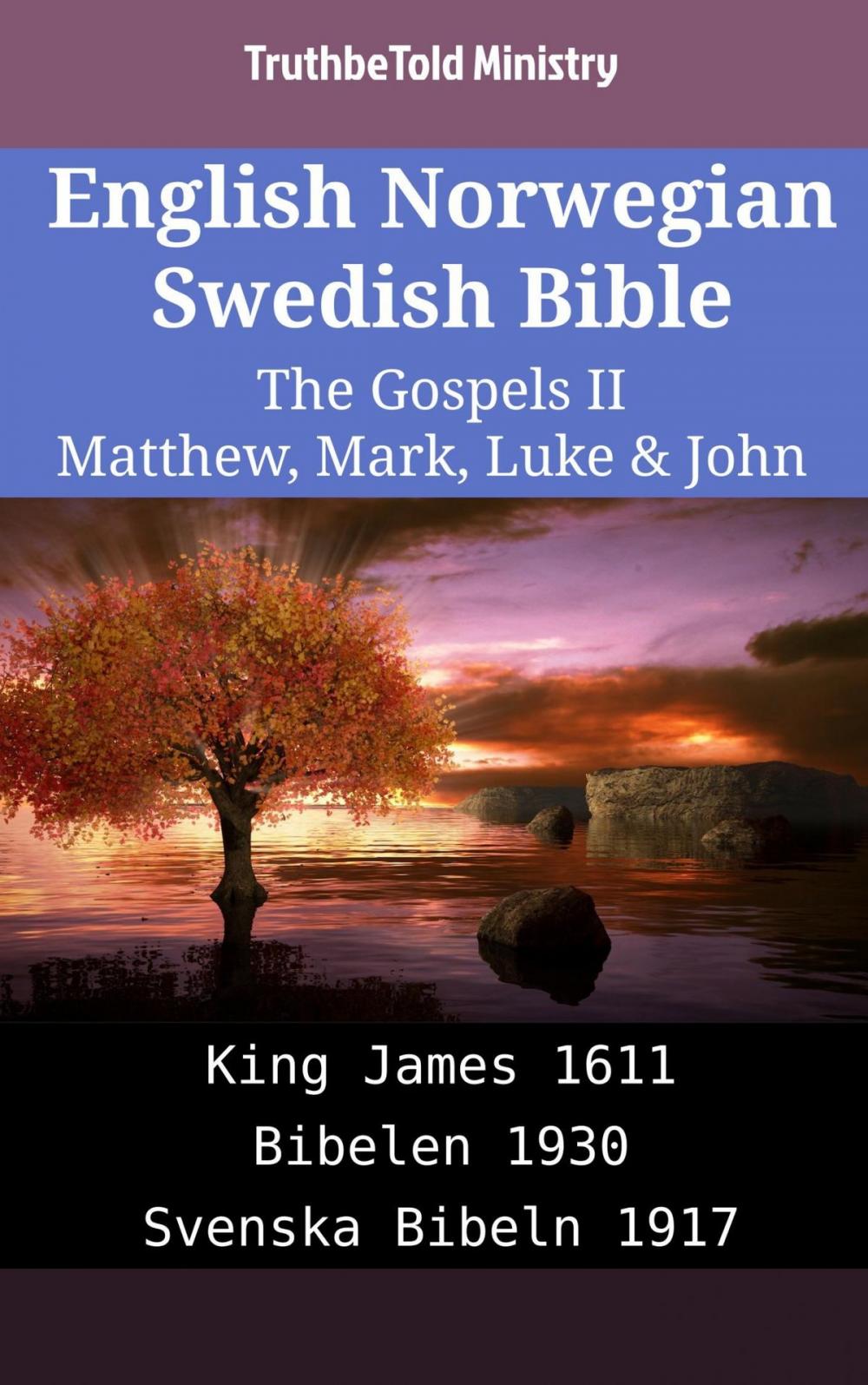 Big bigCover of English Norwegian Swedish Bible - The Gospels II - Matthew, Mark, Luke & John