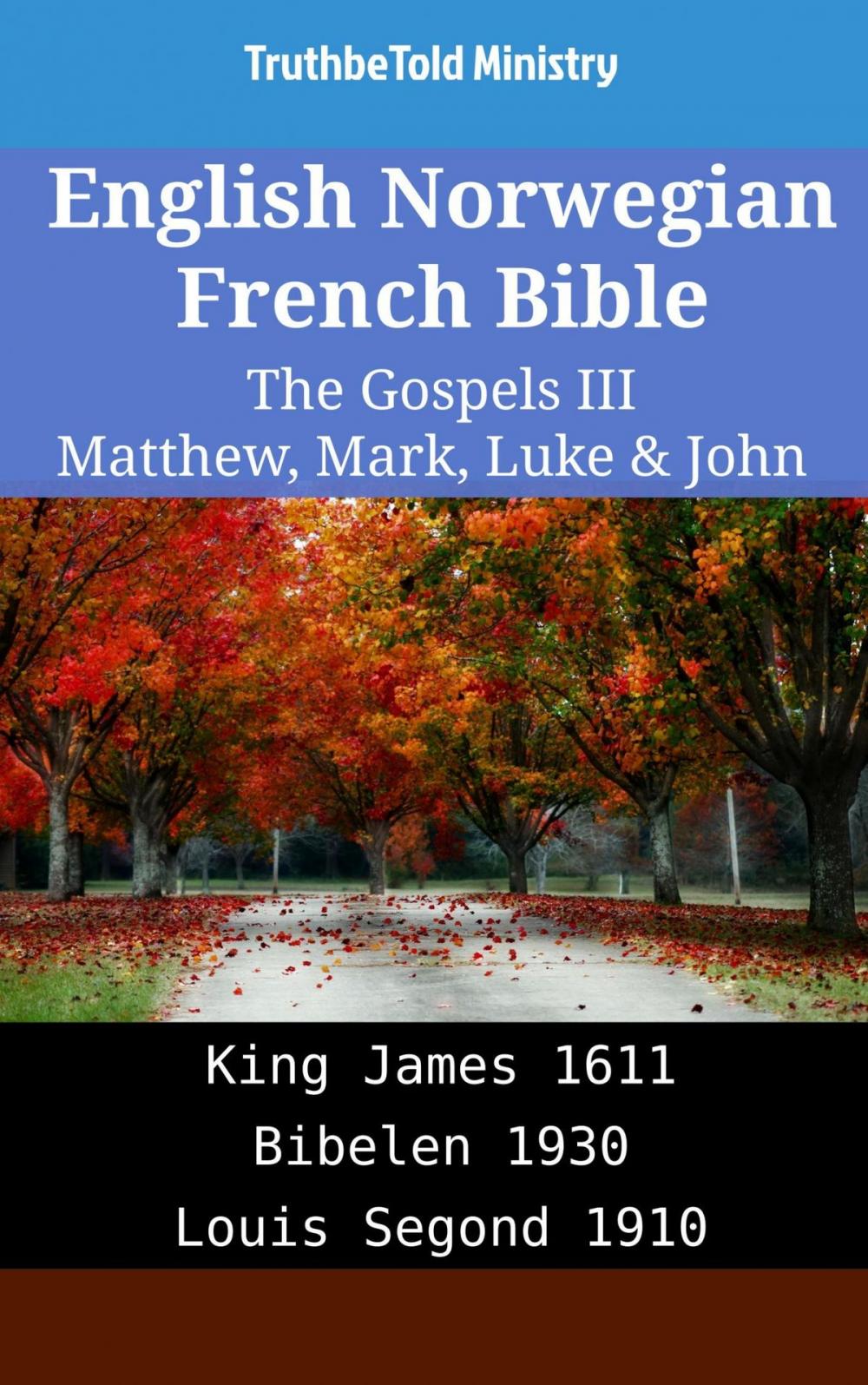 Big bigCover of English Norwegian French Bible - The Gospels III - Matthew, Mark, Luke & John