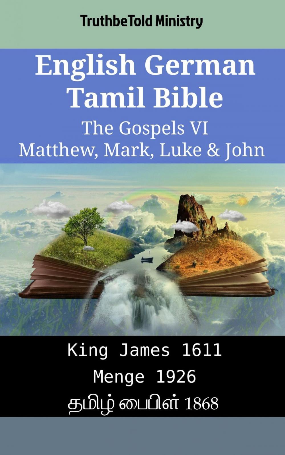 Big bigCover of English German Tamil Bible - The Gospels VI - Matthew, Mark, Luke & John