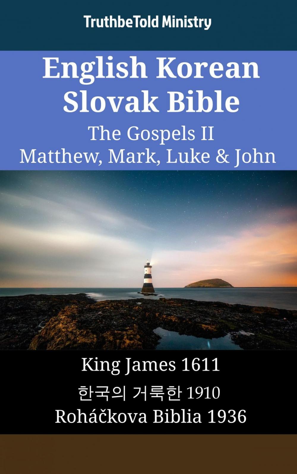 Big bigCover of English Korean Slovak Bible - The Gospels II - Matthew, Mark, Luke & John