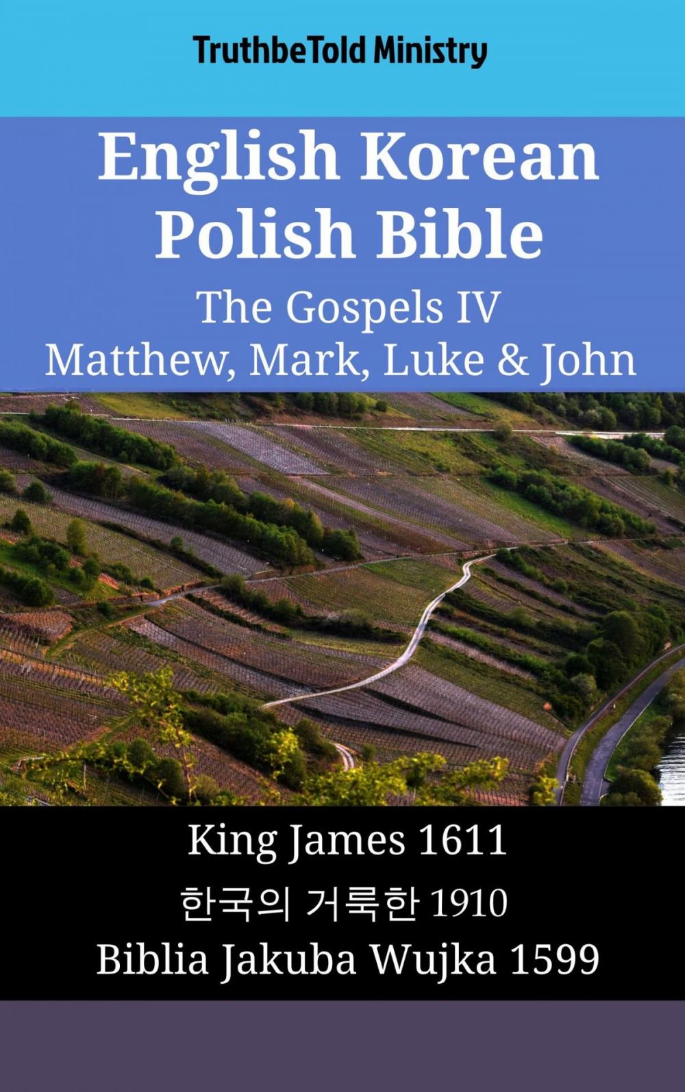 Big bigCover of English Korean Polish Bible - The Gospels IV - Matthew, Mark, Luke & John