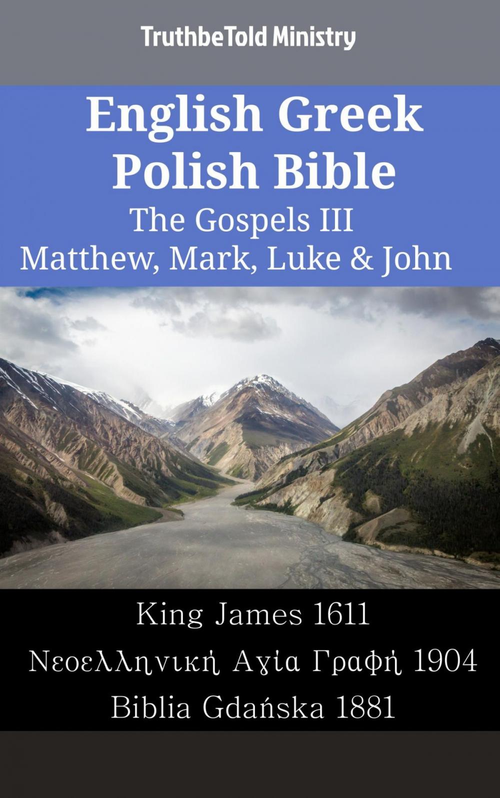 Big bigCover of English Greek Polish Bible - The Gospels III - Matthew, Mark, Luke & John