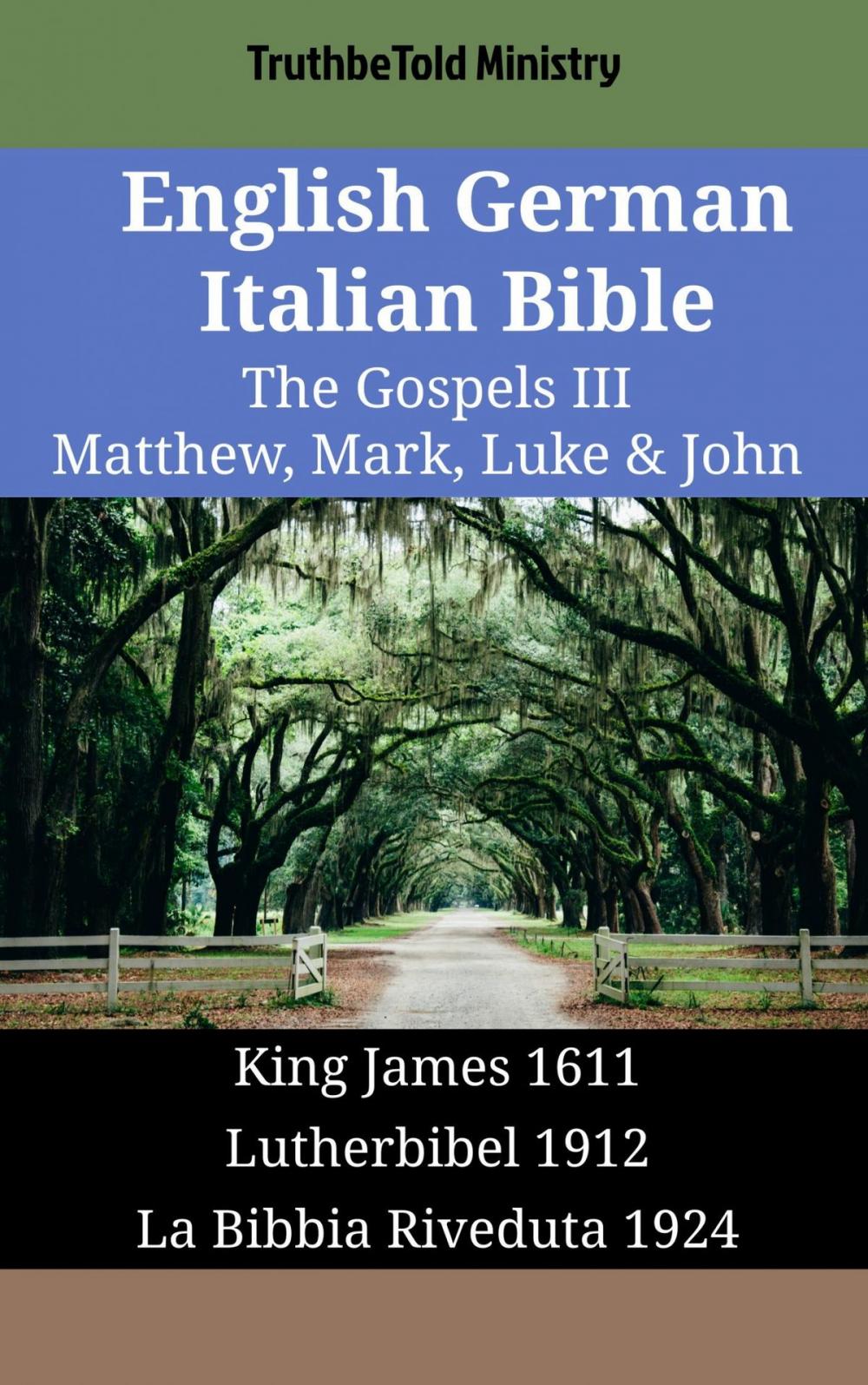 Big bigCover of English German Italian Bible - The Gospels III - Matthew, Mark, Luke & John