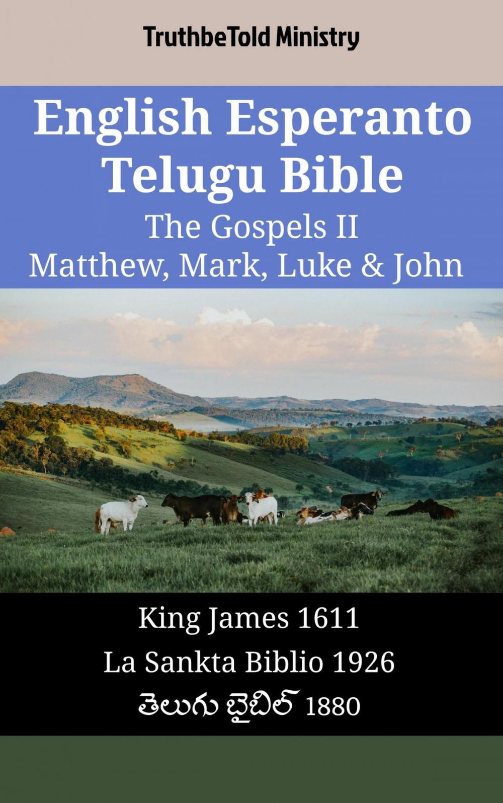 Big bigCover of English Esperanto Telugu Bible - The Gospels II - Matthew, Mark, Luke & John