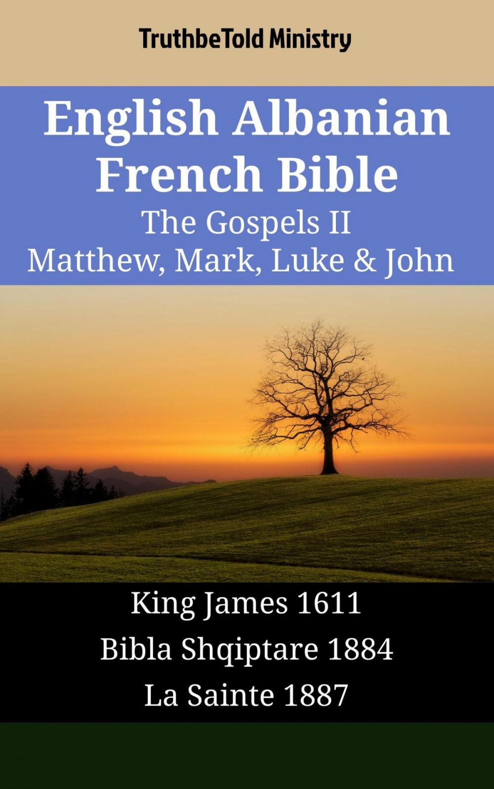 Big bigCover of English Albanian French Bible - The Gospels II - Matthew, Mark, Luke & John