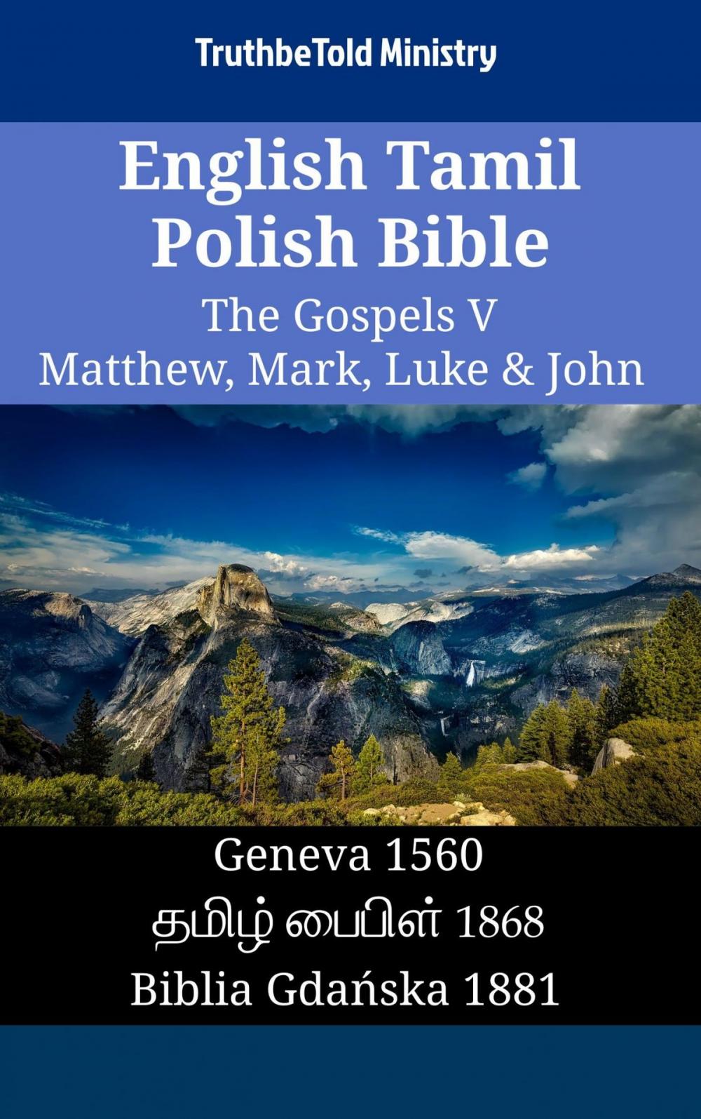 Big bigCover of English Tamil Polish Bible - The Gospels V - Matthew, Mark, Luke & John