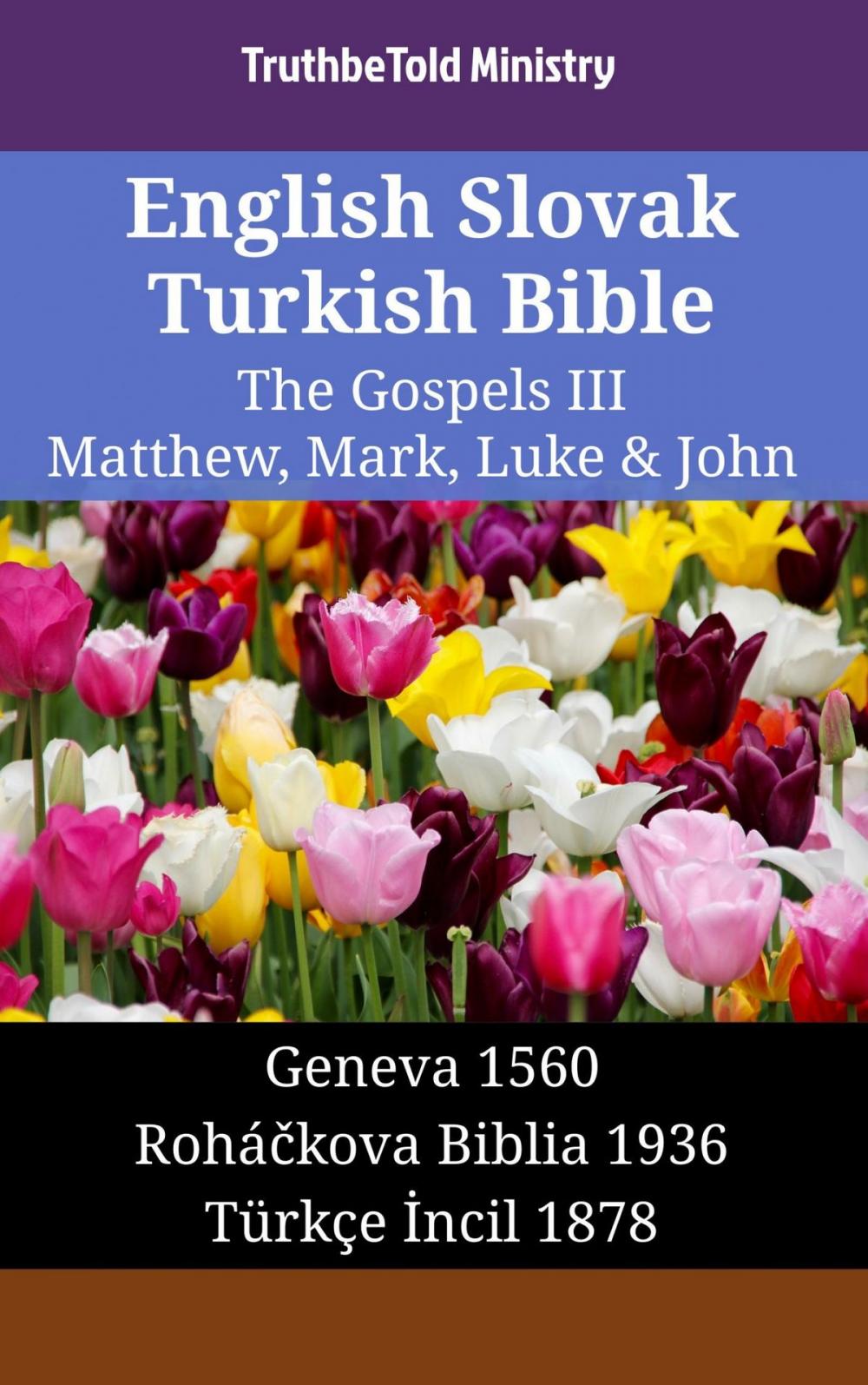 Big bigCover of English Slovak Turkish Bible - The Gospels III - Matthew, Mark, Luke & John