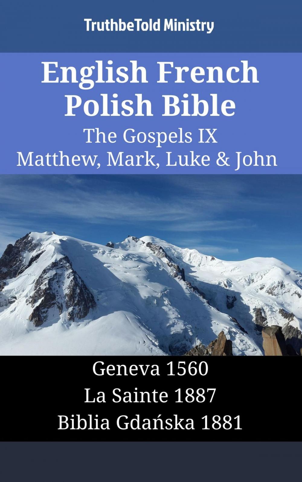 Big bigCover of English French Polish Bible - The Gospels IX - Matthew, Mark, Luke & John