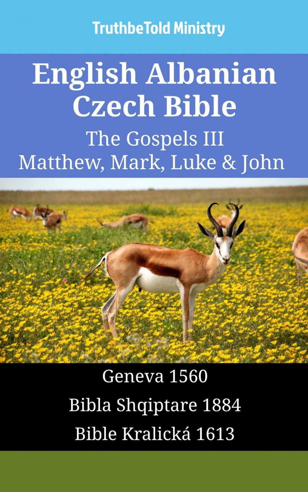 Big bigCover of English Albanian Czech Bible - The Gospels III - Matthew, Mark, Luke & John