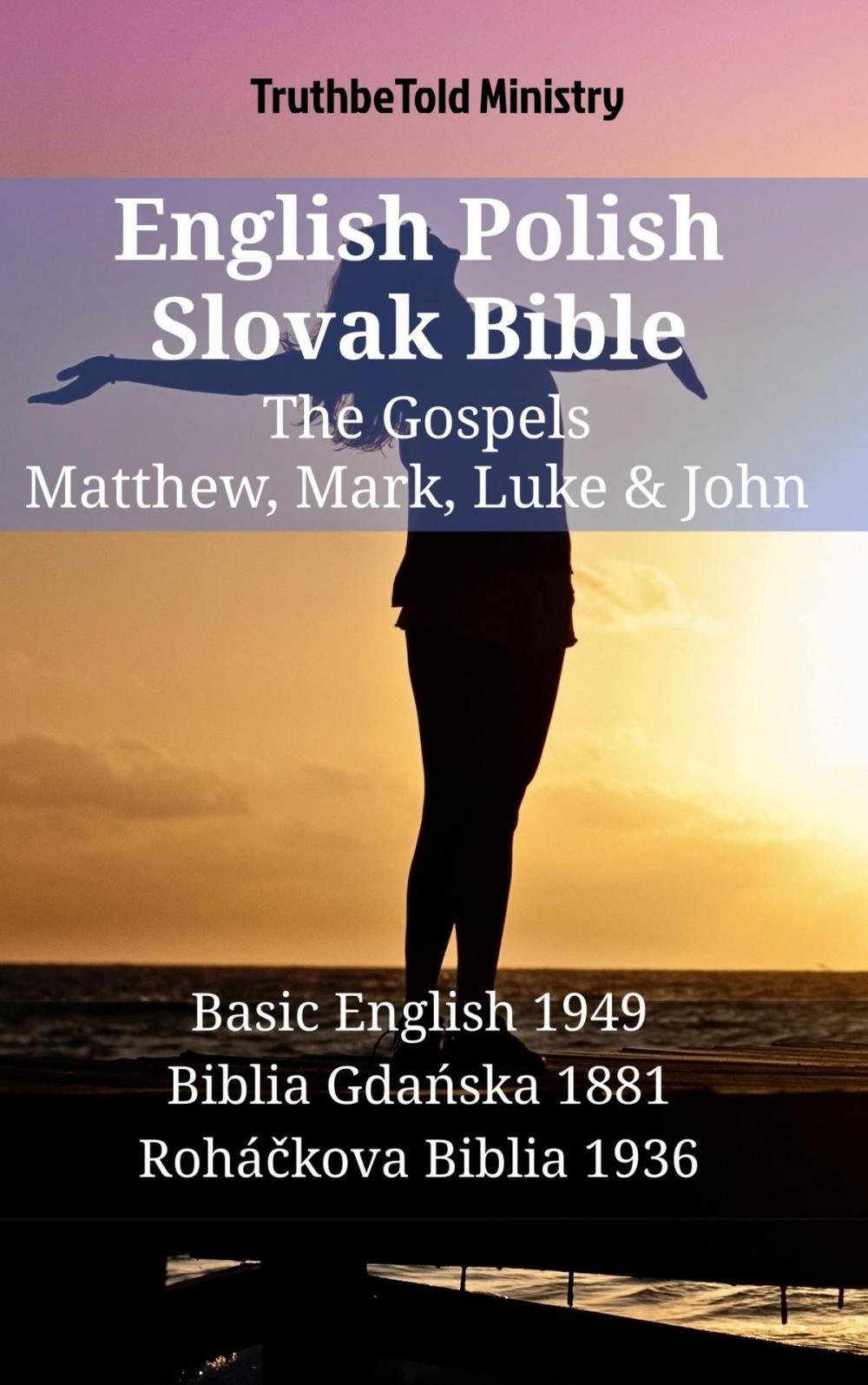 Big bigCover of English Polish Slovak Bible - The Gospels - Matthew, Mark, Luke & John