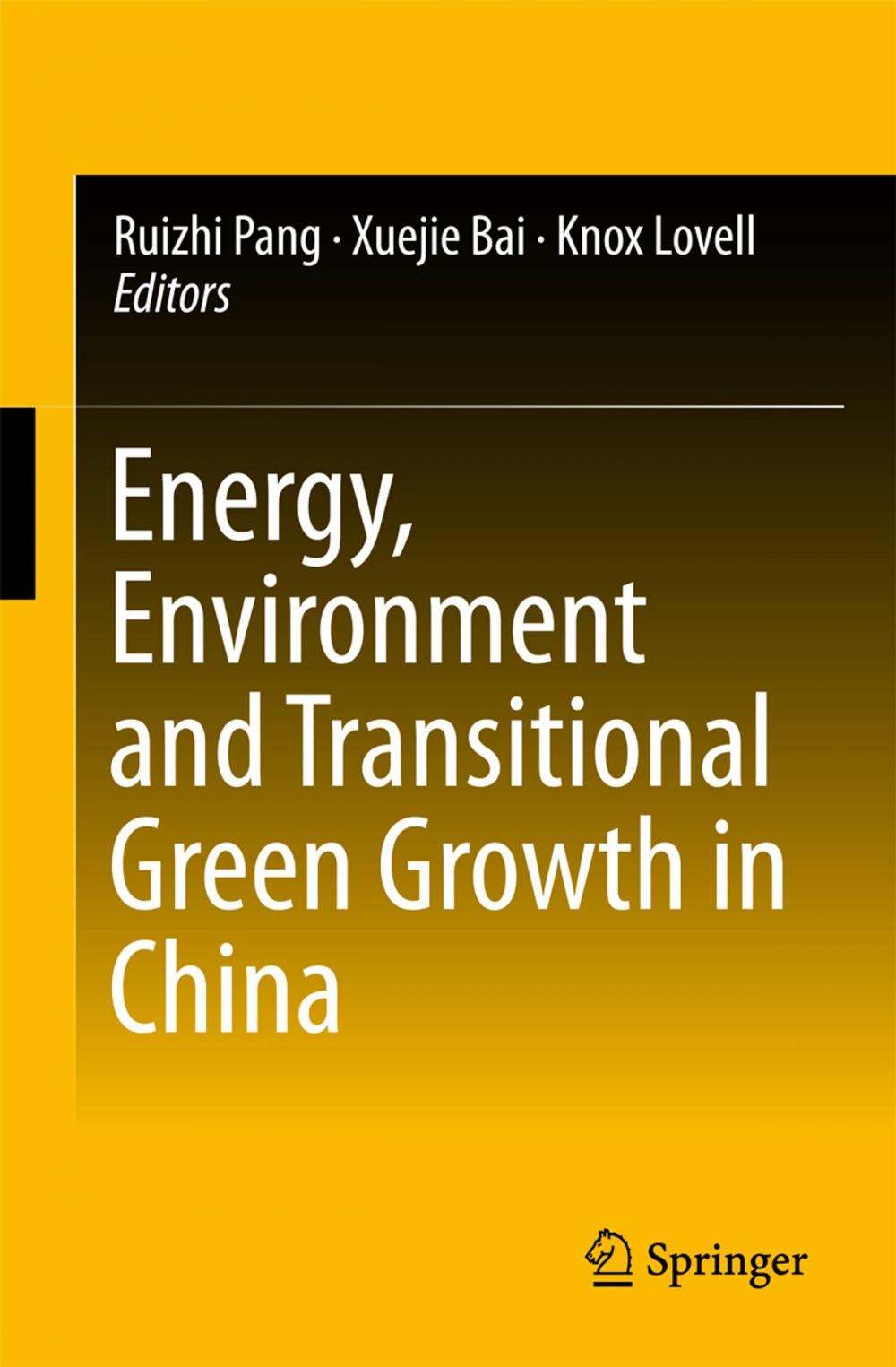 Big bigCover of Energy, Environment and Transitional Green Growth in China