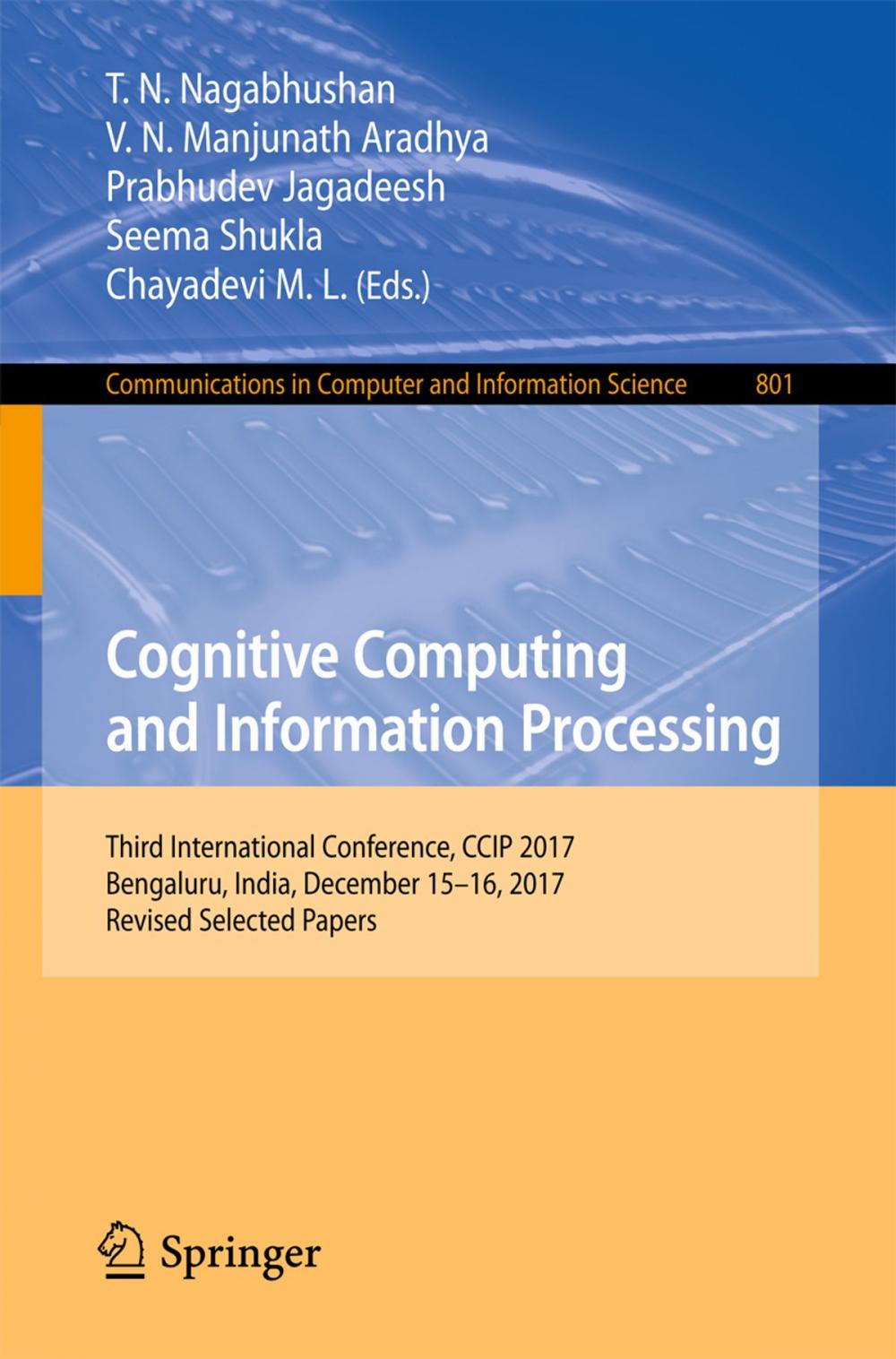 Big bigCover of Cognitive Computing and Information Processing