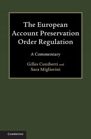 Cover of the book The European Account Preservation Order Regulation by Roelof van den Broek
