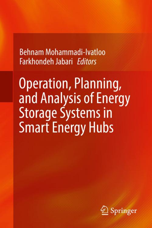 Cover of the book Operation, Planning, and Analysis of Energy Storage Systems in Smart Energy Hubs by , Springer International Publishing