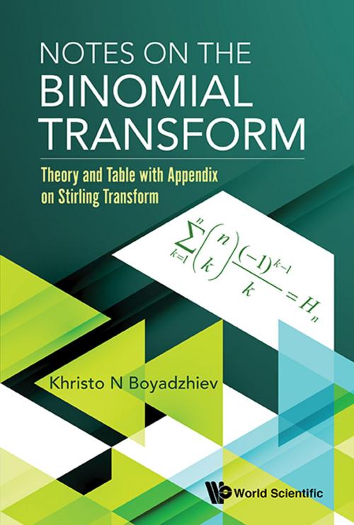 Cover of the book Notes on the Binomial Transform by Khristo N Boyadzhiev, World Scientific Publishing Company