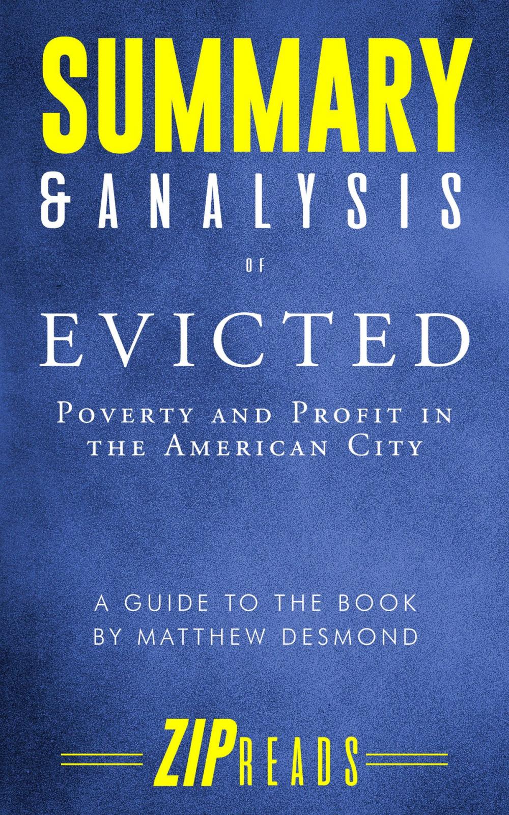 Big bigCover of Summary & Analysis of Evicted