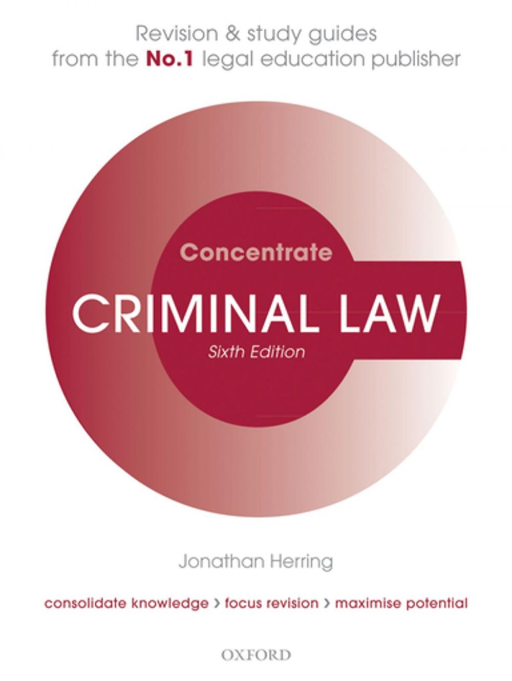 Big bigCover of Criminal Law Concentrate