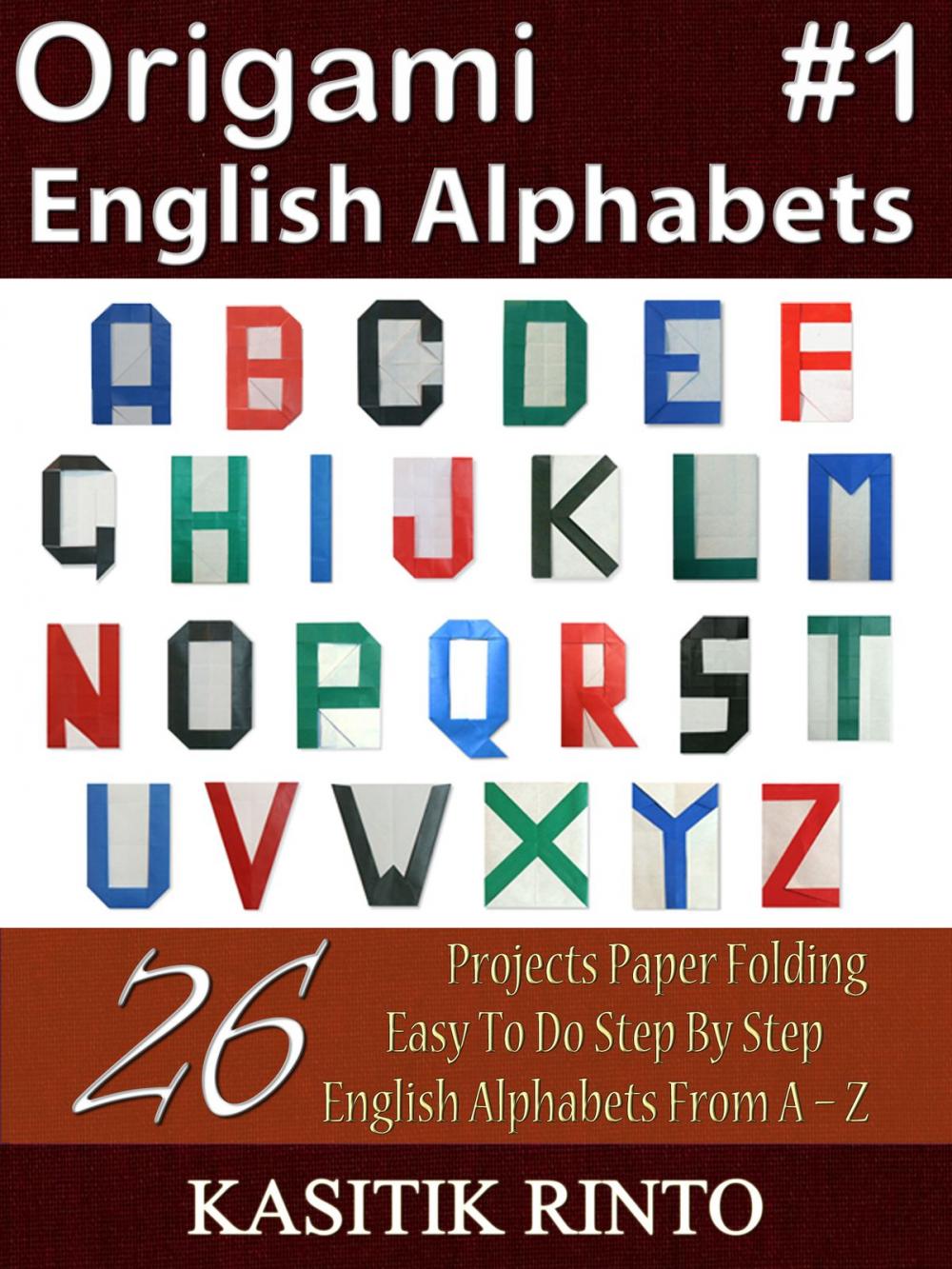 Big bigCover of Origami English Alphabets: Paper Folding English Alphabets Capital Letters Style 1