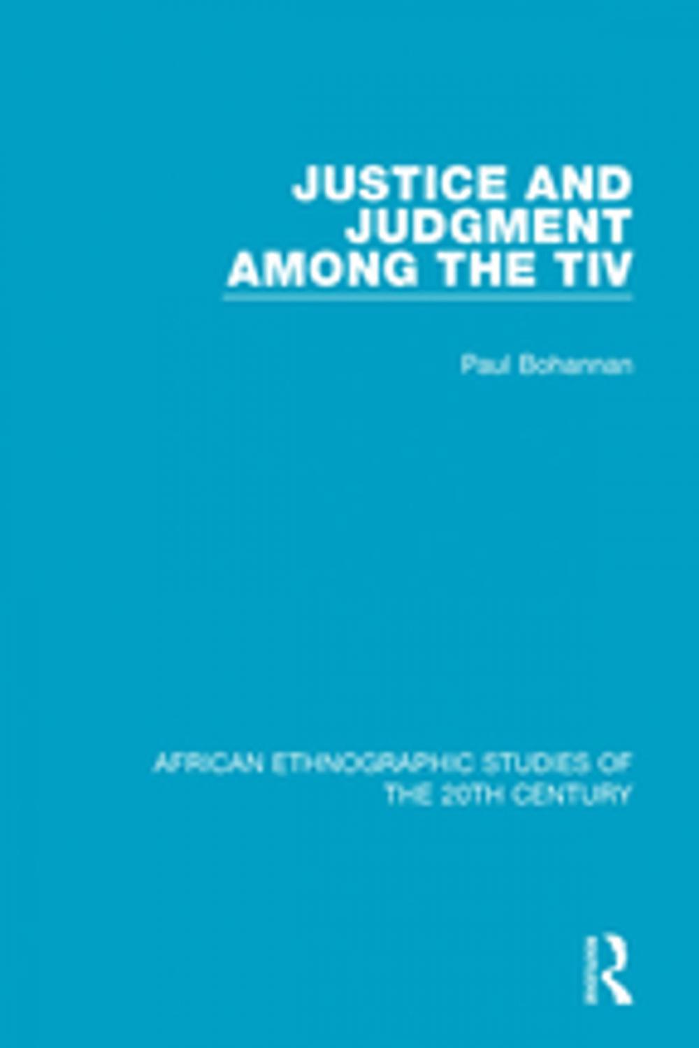 Big bigCover of Justice and Judgment Among the Tiv