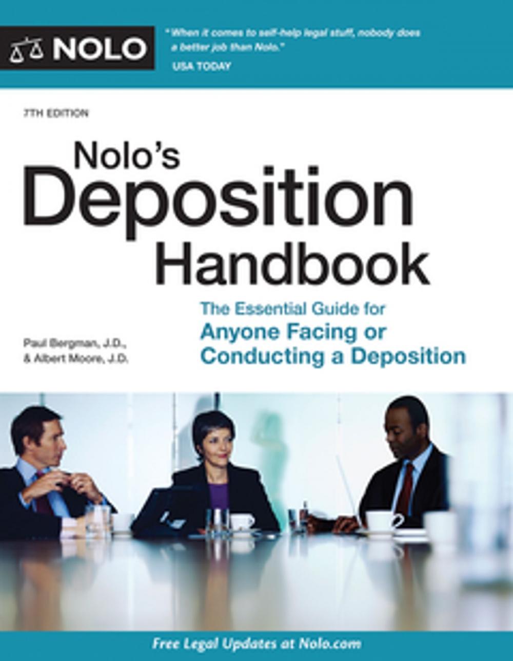 Big bigCover of Nolo's Deposition Handbook