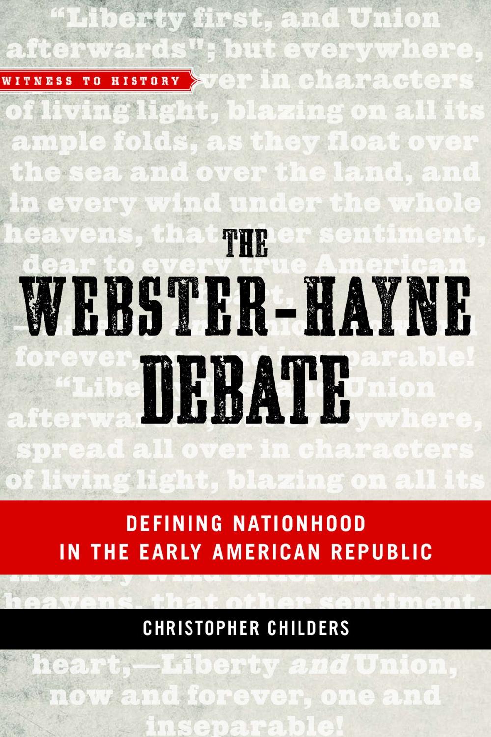 Big bigCover of The Webster-Hayne Debate