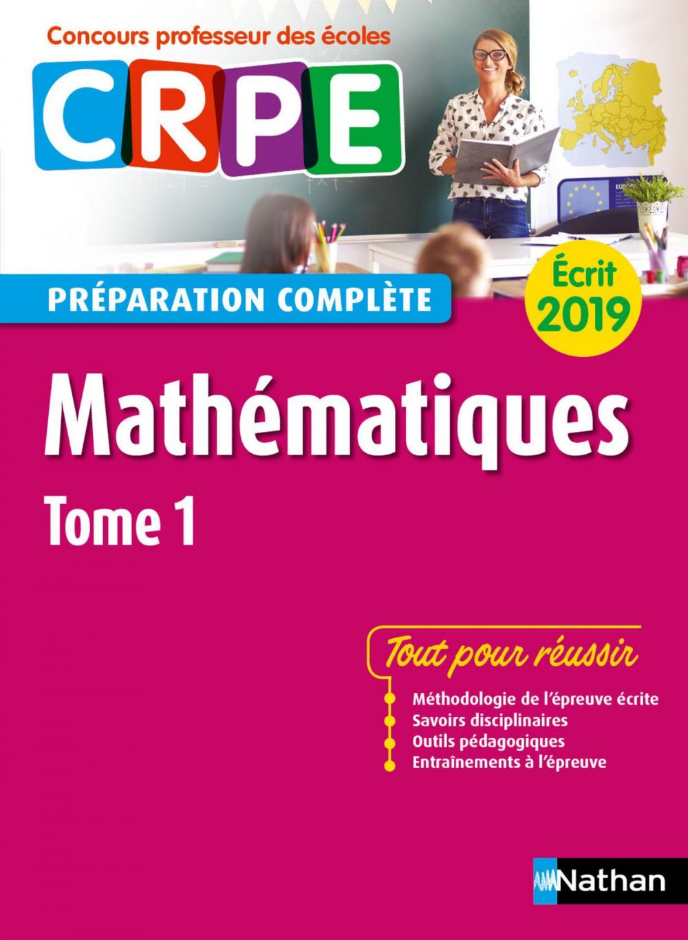 Big bigCover of Mathématiques - Tome 1 - Ecrit 2019 - Préparation complète - CRPE