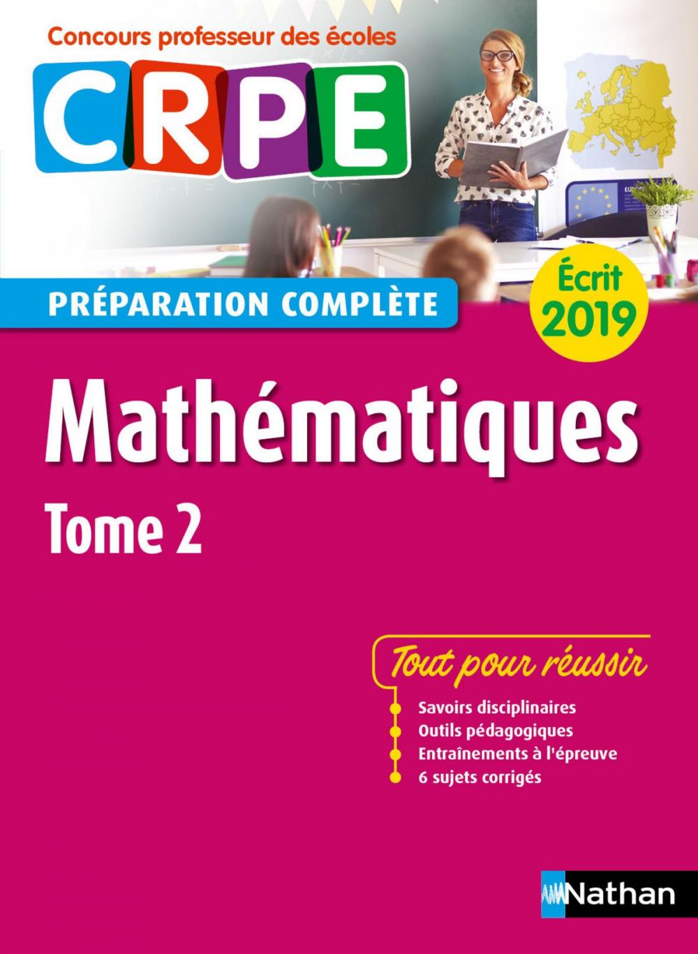 Big bigCover of Mathématiques - Tome 2 - Ecrit 2019 - Préparation complète - CRPE