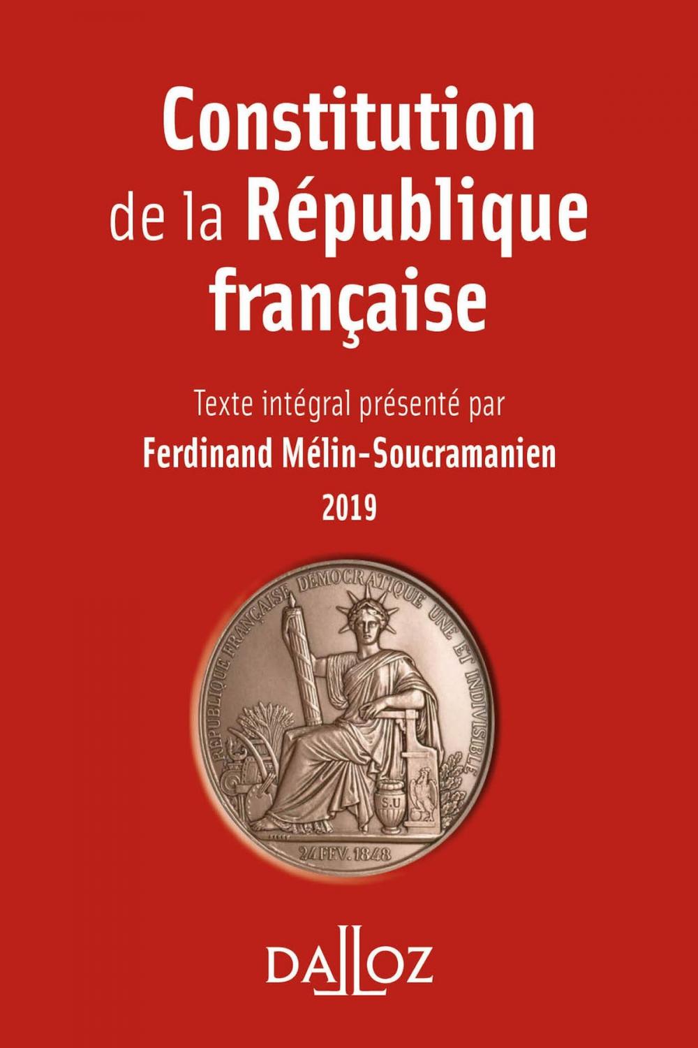 Big bigCover of Constitution de la République française. 2019