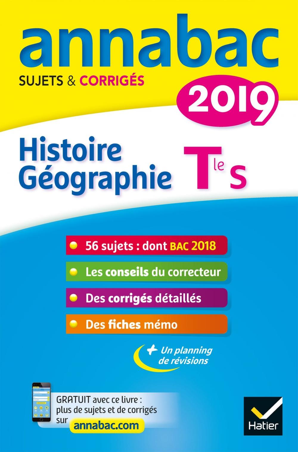 Big bigCover of Annales Annabac 2019 Histoire-Géographie Tle S