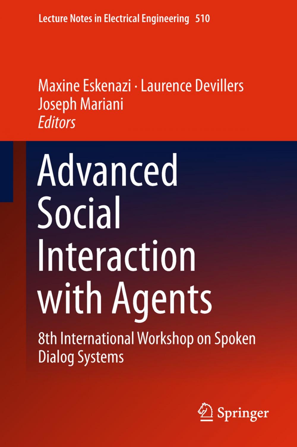 Big bigCover of Advanced Social Interaction with Agents