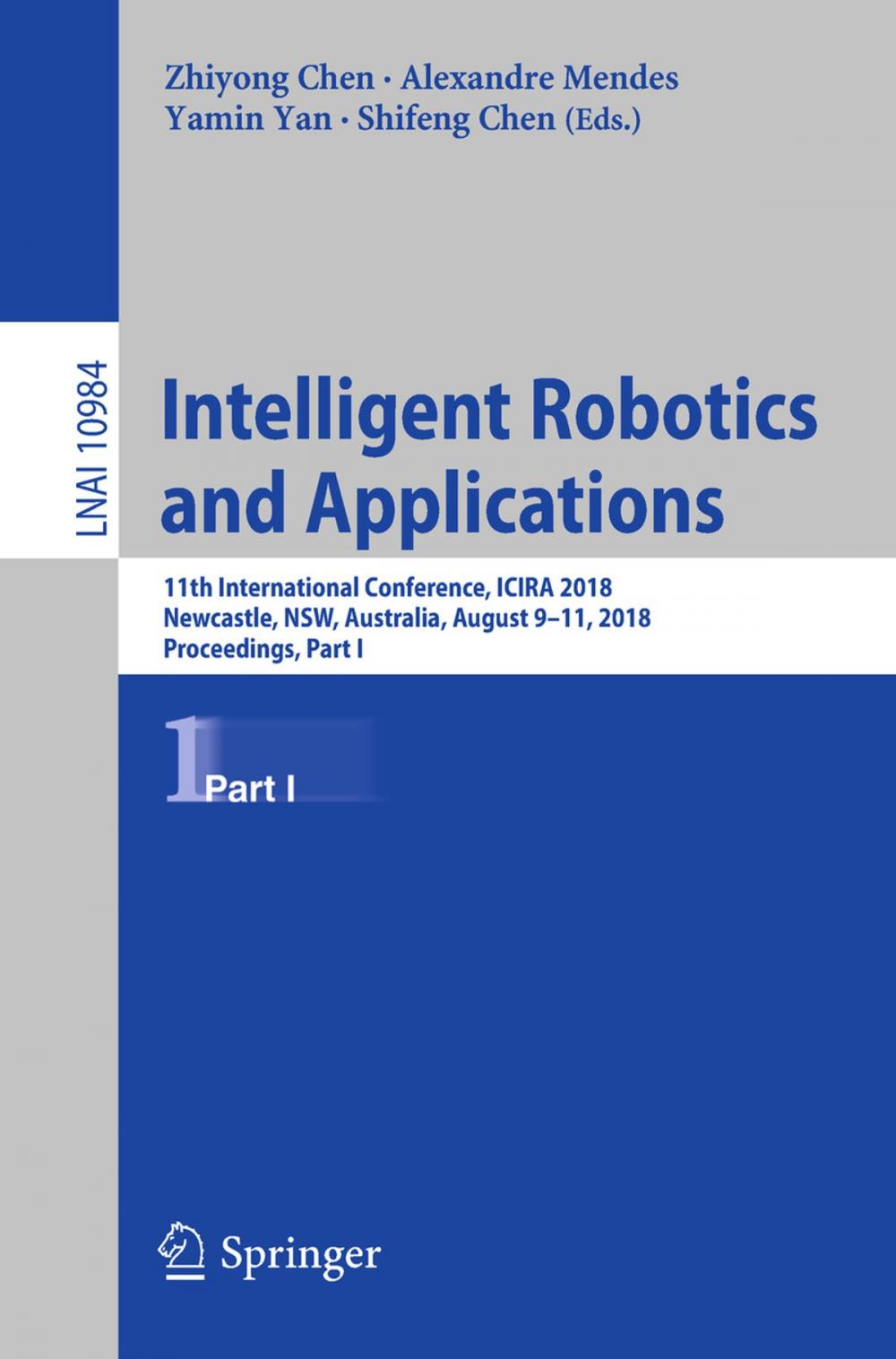 Big bigCover of Intelligent Robotics and Applications