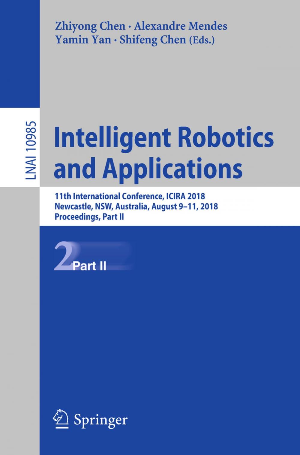 Big bigCover of Intelligent Robotics and Applications