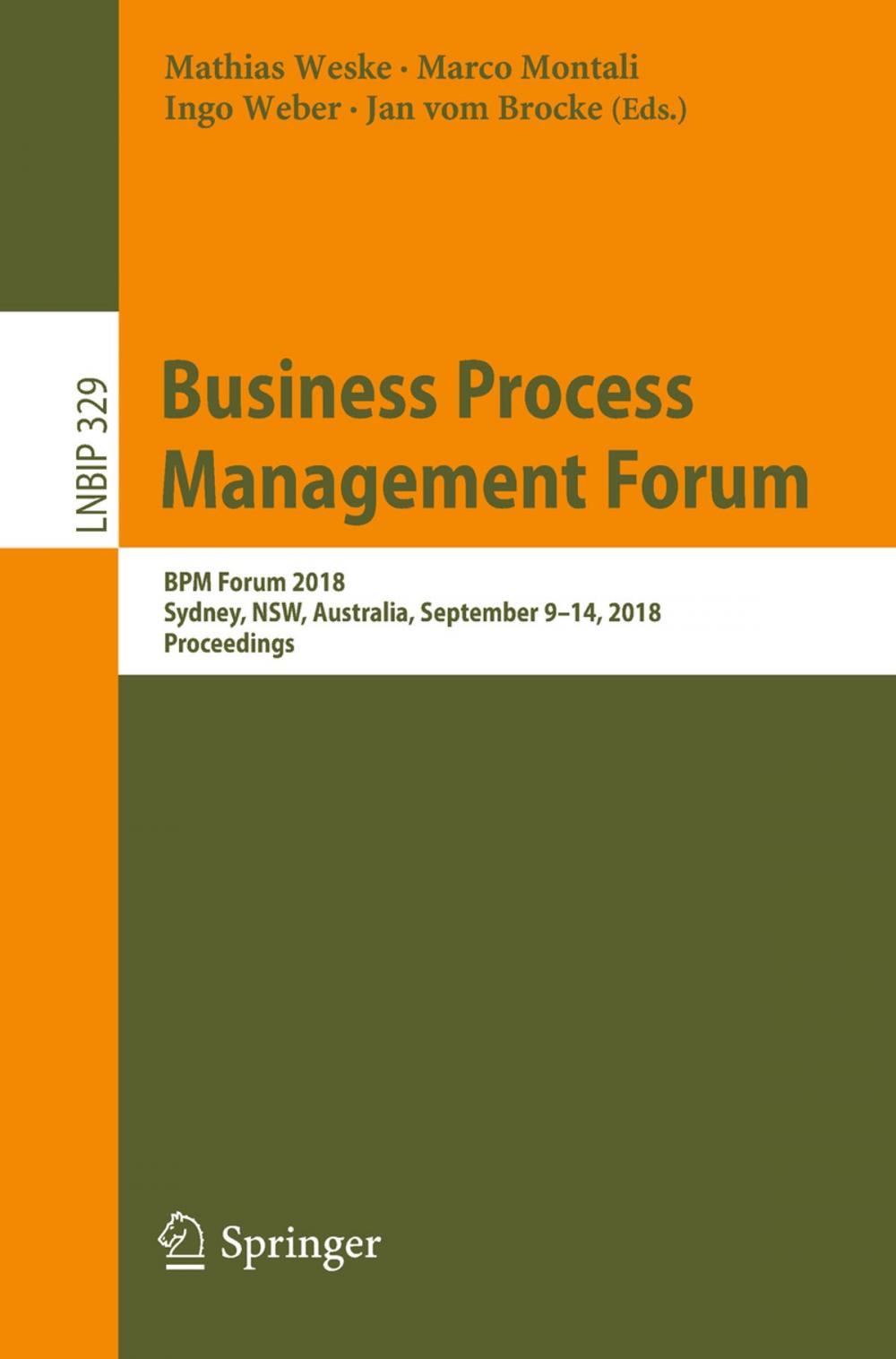 Big bigCover of Business Process Management Forum