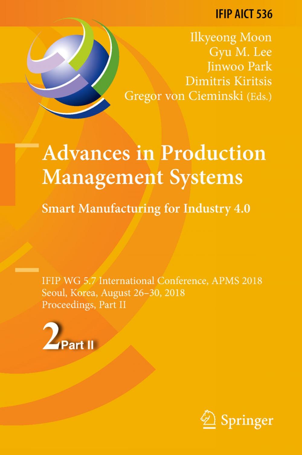 Big bigCover of Advances in Production Management Systems. Smart Manufacturing for Industry 4.0