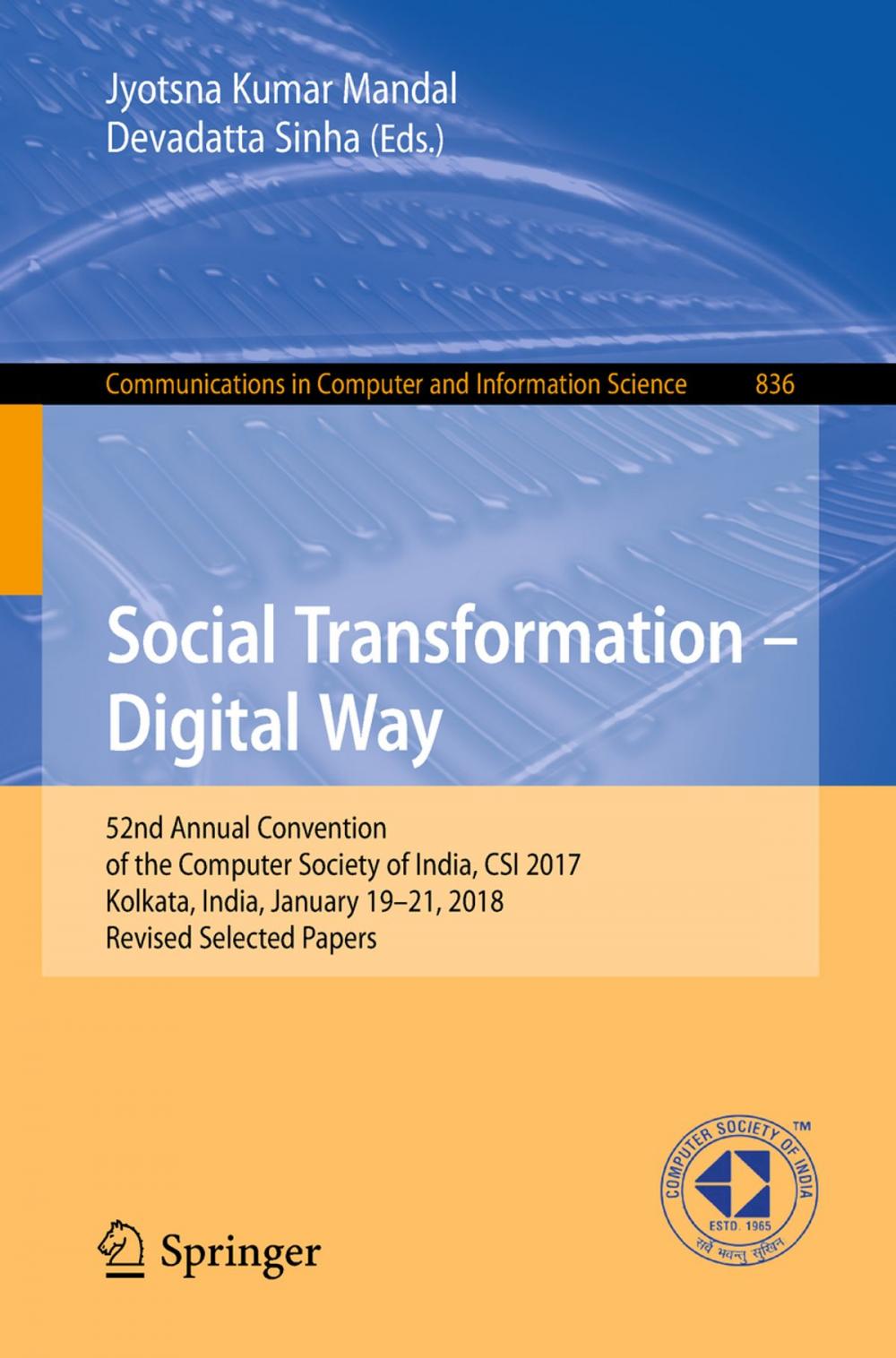 Big bigCover of Social Transformation – Digital Way