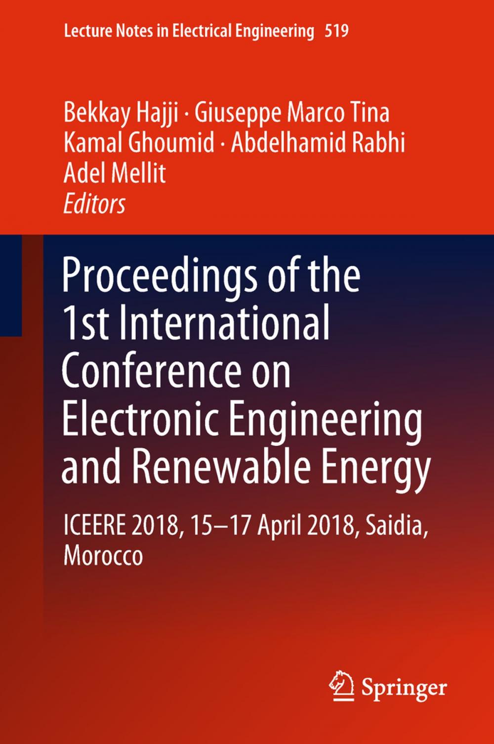 Big bigCover of Proceedings of the 1st International Conference on Electronic Engineering and Renewable Energy