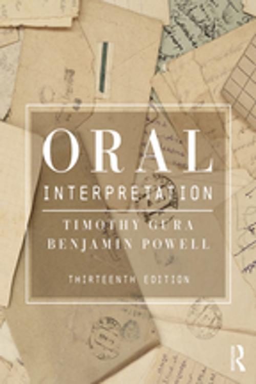 Cover of the book Oral Interpretation by Timothy Gura, Benjamin Powell, Taylor and Francis